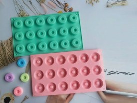 Molde silicona 18 donas chicas
